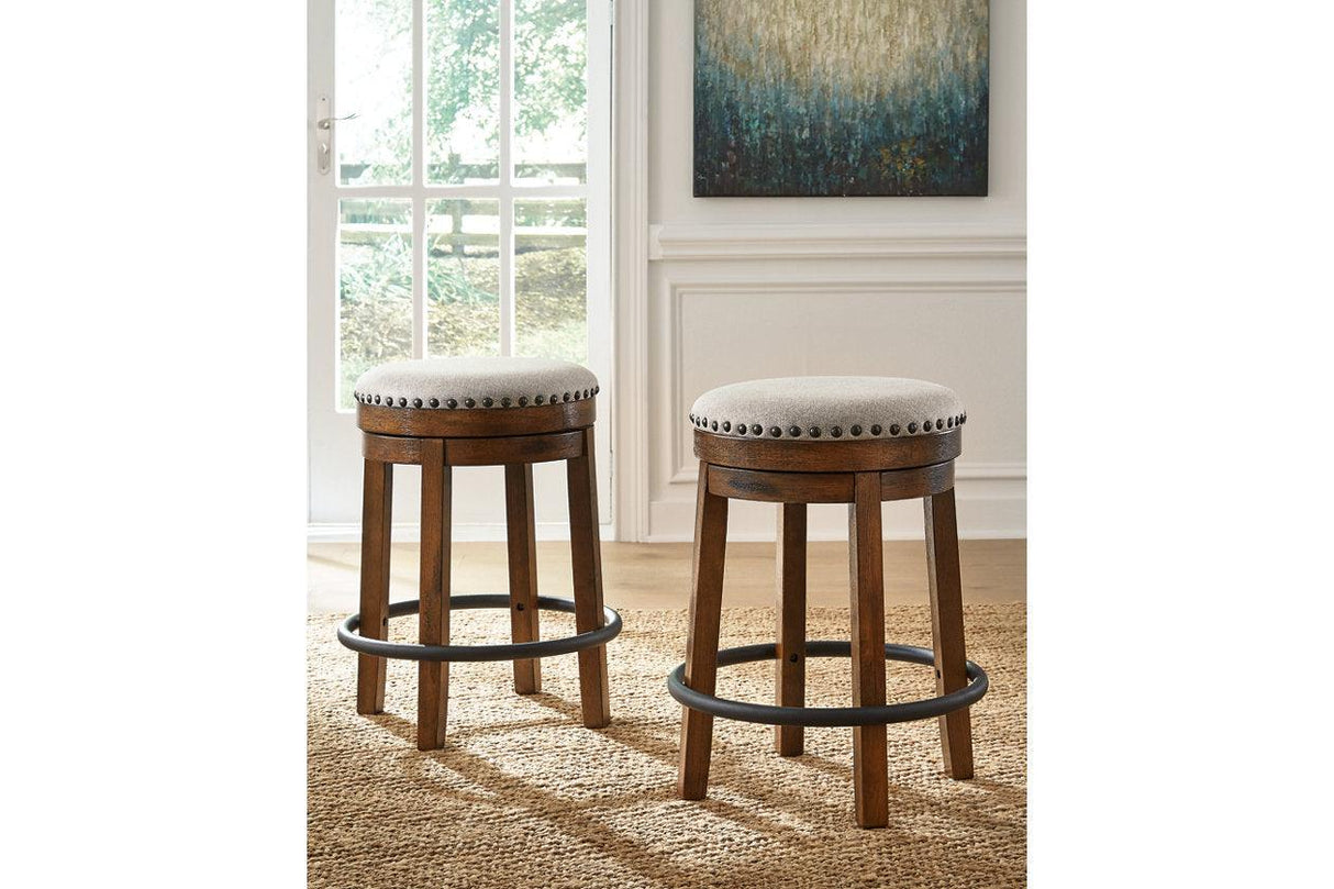 Valebeck Brown/Black Counter Height Stool by Ashley at Eve Furniture