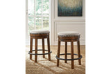 Valebeck Brown/Black Counter Height Stool by Ashley at Eve Furniture