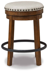 Valebeck Brown/White Counter Height Barstool, Set of 2 by Ashley at Eve Furniture