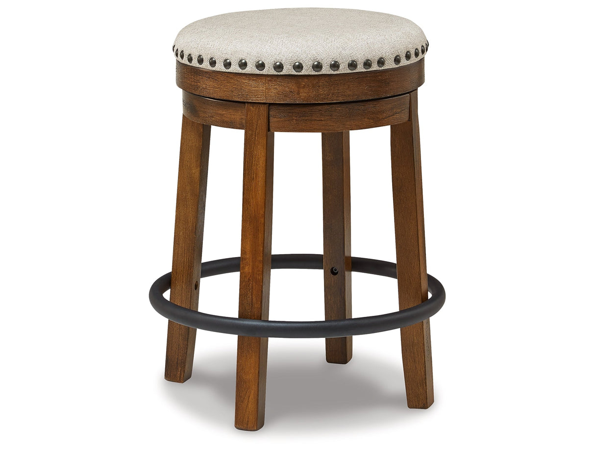 Valebeck Brown/White Counter Height Barstool, Set of 2 by Ashley at Eve Furniture