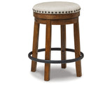 Valebeck Brown/White Counter Height Barstool, Set of 2 by Ashley at Eve Furniture