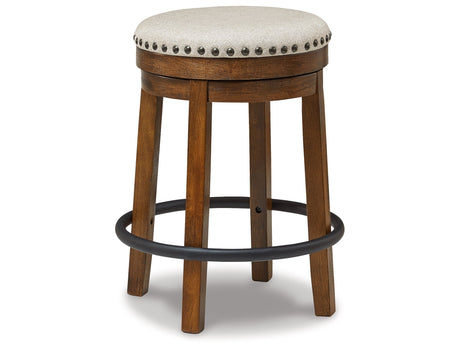 Valebeck Brown/White Counter Height Barstool, Set of 2 by Ashley at Eve Furniture