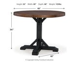 Valebeck Counter Height Dining Table and 4 Barstools with Storage in Multi by Ashley at Eve Furniture