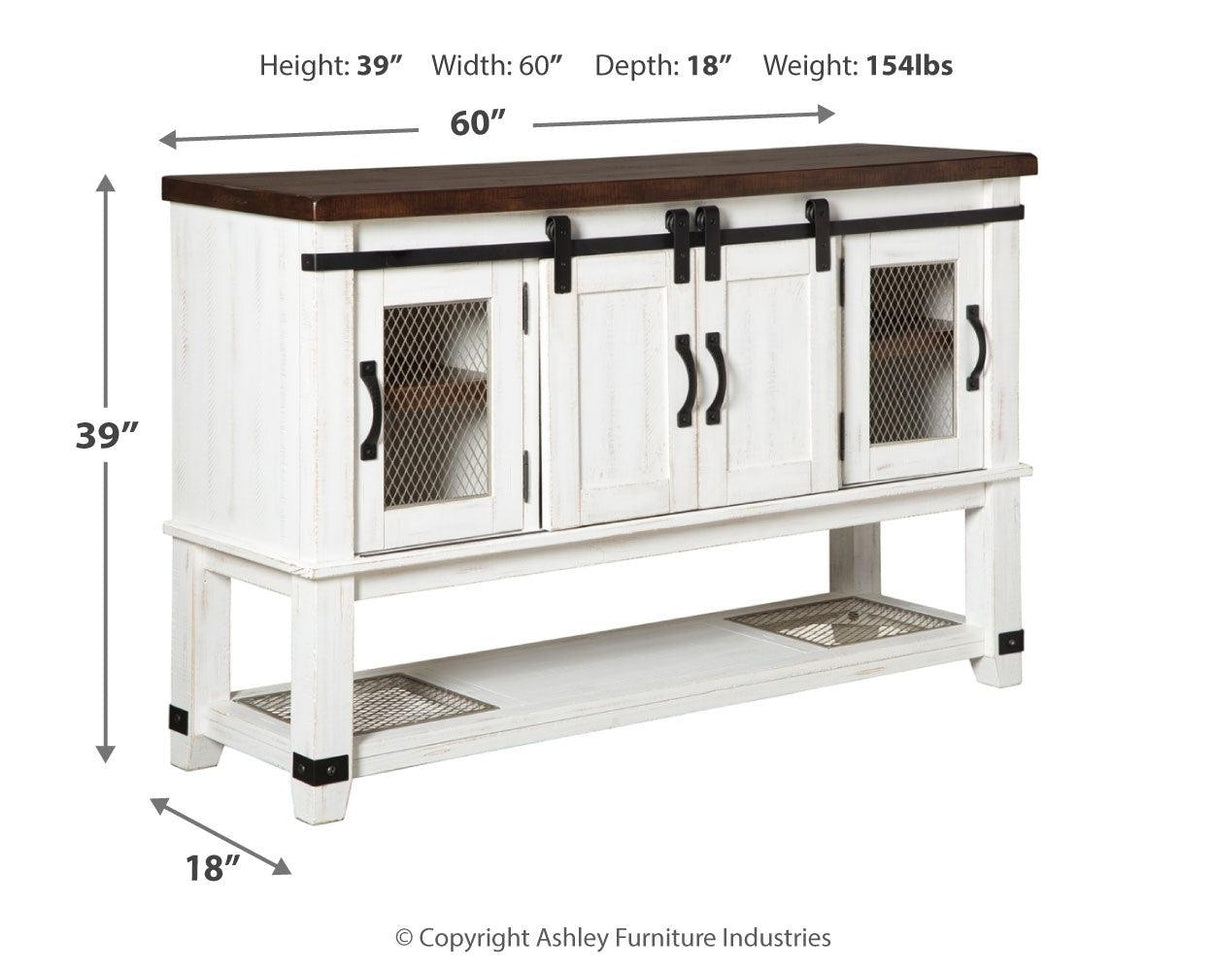 Valebeck Counter Height Dining Table and 4 Barstools with Storage in Multi by Ashley at Eve Furniture