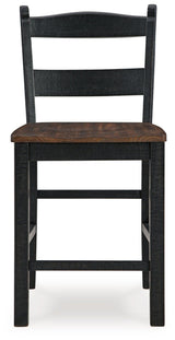 Valebeck Counter Height Dining Table and 4 Barstools with Storage in Multi by Ashley at Eve Furniture