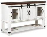 Valebeck Counter Height Dining Table and 4 Barstools with Storage in Multi by Ashley at Eve Furniture