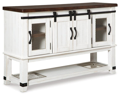 Valebeck Counter Height Dining Table and 4 Barstools with Storage in Multi by Ashley at Eve Furniture