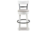 Valebeck White Bar Height Barstool by Ashley at Eve Furniture