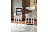 Valebeck White Bar Height Barstool by Ashley at Eve Furniture