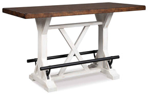 Valebeck White & Brown Counter Height Set by Ashley at Eve Furniture