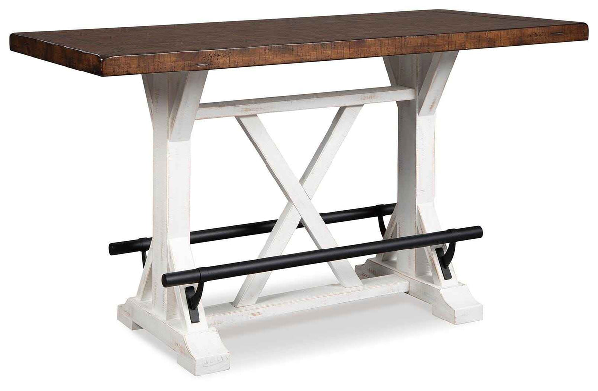 Valebeck White & Brown Counter Height Set by Ashley at Eve Furniture