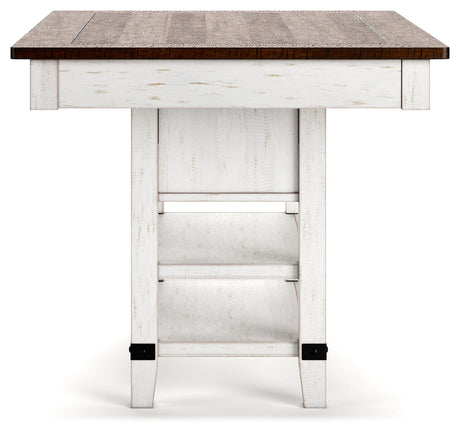 Valebeck White & Brown Counter Height Set by Ashley at Eve Furniture