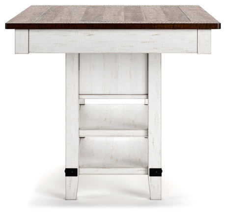 Valebeck White & Brown Counter Height Set by Ashley at Eve Furniture