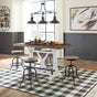 Valebeck White & Brown Counter Height Set by Ashley at Eve Furniture