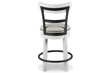 Valebeck White Counter Height Barstool by Ashley at Eve Furniture