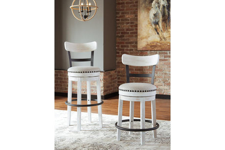 Valebeck White Counter Height Barstool by Ashley at Eve Furniture