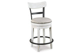 Valebeck White Counter Height Dining Table and 2 Barstools by Ashley at Eve Furniture