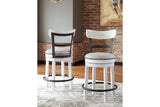 Valebeck White Counter Height Dining Table and 2 Barstools by Ashley at Eve Furniture