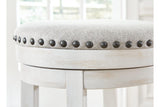 Valebeck White/Black Counter Height Stool by Ashley at Eve Furniture