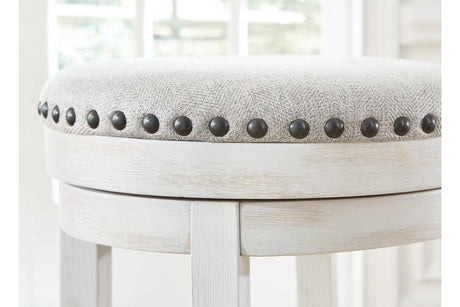 Valebeck White/Black Counter Height Stool by Ashley at Eve Furniture
