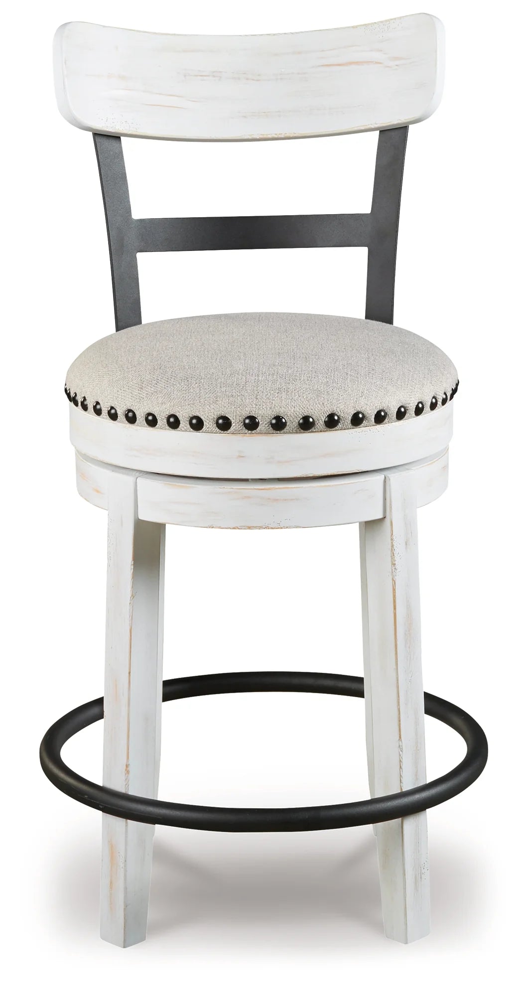 Valebeck White/Brown Counter Height Dining Table and 6 Chairs by Ashley at Eve Furniture