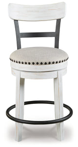 Valebeck White/Brown Counter Height Dining Table and 6 Chairs by Ashley at Eve Furniture