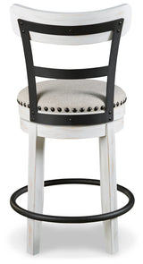 Valebeck White/Brown Counter Height Dining Table and 6 Chairs by Ashley at Eve Furniture