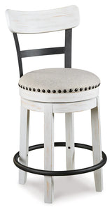 Valebeck White/Brown Counter Height Dining Table and 6 Chairs by Ashley at Eve Furniture