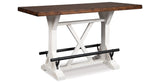 Valebeck White & Brown Counter Height Set by Ashley at Eve Furniture