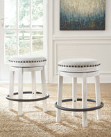 Valebeck White & Brown Counter Height Set by Ashley at Eve Furniture