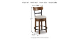 Valebeck White & Brown Counter Height Set by Ashley at Eve Furniture