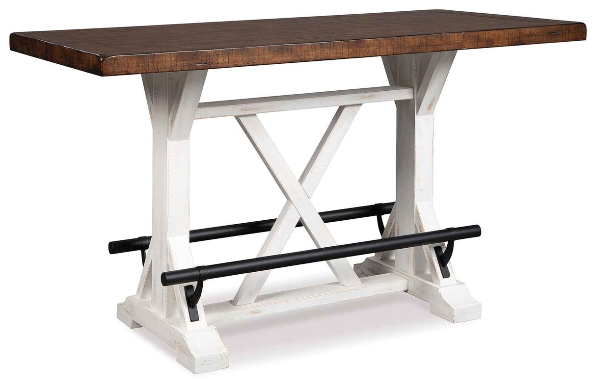 Valebeck White/Brown Counter Height Set by Ashley at Eve Furniture