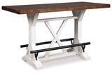 Valebeck White & Brown Counter Height Set by Ashley at Eve Furniture