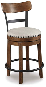 Valebeck White & Brown Counter Height Set by Ashley at Eve Furniture