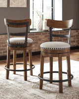 Valebeck White & Brown Counter Height Set by Ashley at Eve Furniture