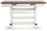 Valebeck White & Brown Counter Height Set by Ashley at Eve Furniture