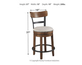 Valebeck White & Brown Counter Height Set by Ashley at Eve Furniture