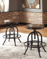 Valebeck White & Brown Counter Height Set by Ashley at Eve Furniture