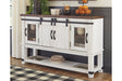 Valebeck White/Brown Dining Server by ASHLEY FURNITURE at Eve Furniture