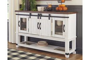 Valebeck White/Brown Dining Server by ASHLEY FURNITURE at Eve Furniture