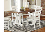 Valebeck White/Brown Dining Table by Ashley at Eve Furniture