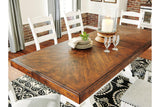 Valebeck White/Brown Dining Table by Ashley at Eve Furniture