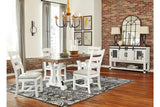 Valebeck White/Brown Dining Table by Ashley at Eve Furniture
