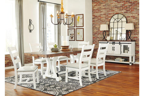 Valebeck White/Brown Dining Table by Ashley at Eve Furniture