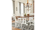 Valebeck White/Brown Dining Table by Ashley at Eve Furniture
