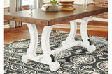 Valebeck White/Brown Dining Table by Ashley at Eve Furniture