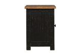 Valebeck Black/Brown Chairside End Table by Ashley at Eve Furniture