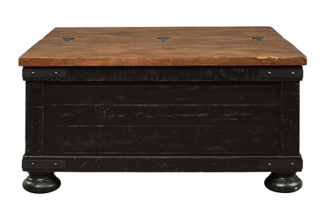 Valebeck Black/Brown Coffee Table with Lift Top by Ashley at Eve Furniture