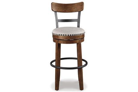 Valebeck Brown Bar Height Barstool by Ashley at Eve Furniture