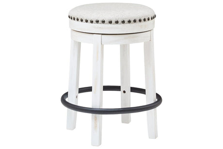 Valebeck White/Black Counter Height Stool by Ashley at Eve Furniture